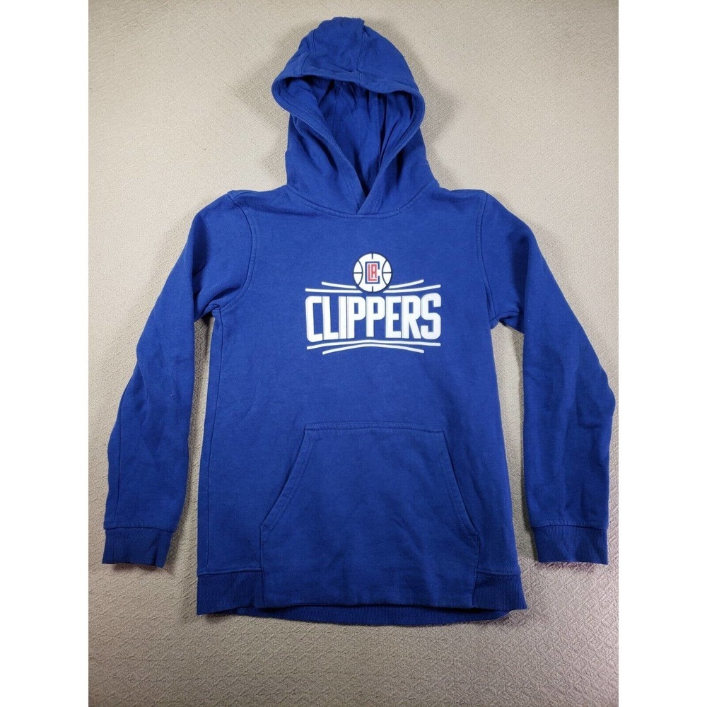 Clippers Hoodie Womens Small Blue Graphic Long Sleeve Athleisure Casual Pullover